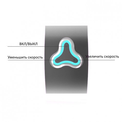 Вибратор для пар DreamLove Wearwatch Dual Pleasure Watchme с зеленым браслетом ДУ, голубой D-227564 - DreamLove - Вибраторы для пары - Купить