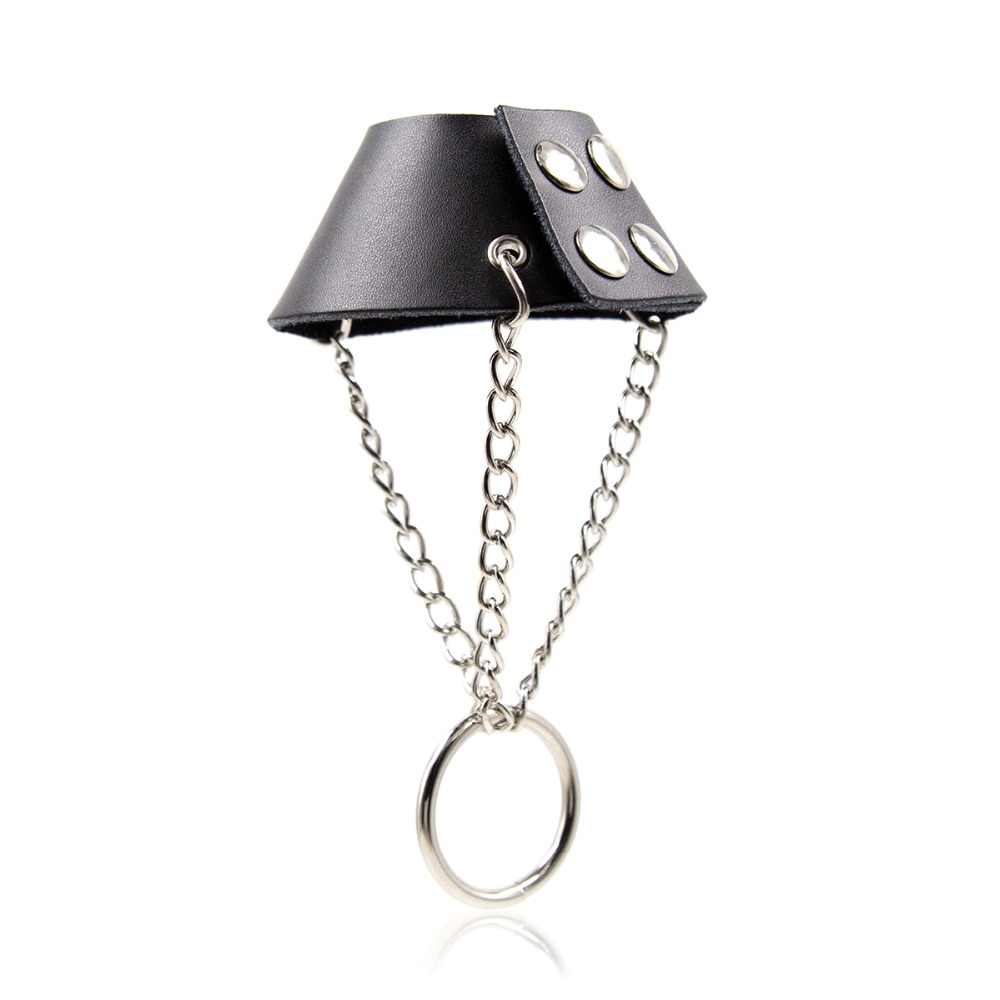 Утяжка для Мошонки с цепочками Parachute Ball Stretcher BLM1726 - BlueLine - Кольца и сбруи для члена и мошонки - Купить